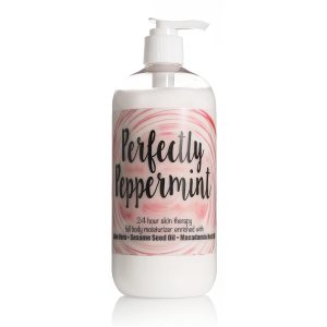 The Lotion Company 24 Hour Skin Therapy Lotion, Full Body Moisturizer, Paraben Free, Made in USA, Perfectly Peppermint Fragrance, w/Aloe Vera, 16 Ounces