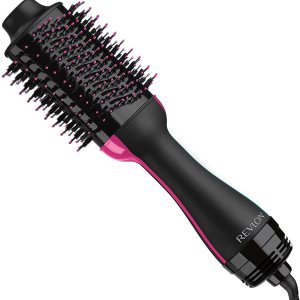 REVLON One Step Volumizer Hair Dryer and Styler | Less Frizz, More Shine, and Less Heat Damage for Fast and Easy Salon-Style Blowouts, for all Hair Types and Lengths (Black)
