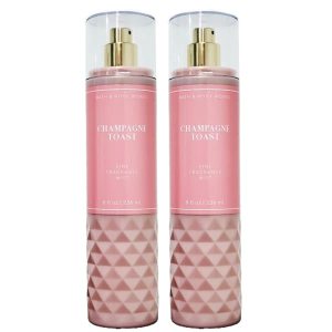Bath and Body Works CHAMPAGNE TOAST Fine Fragrance Mist – NEW LOOKS 2022 – PACK OF 2 (FULL SIZE MIST 8FL OZ / 236 ML)