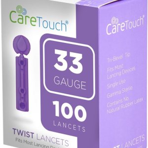 Care Touch – CTLAN100-33-VC Twist Top Lancets, 33 Gauge – 100 Lancets