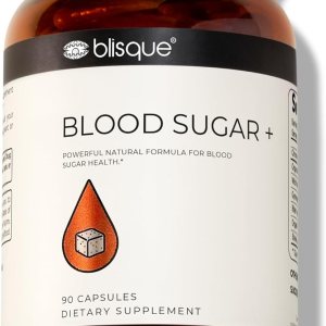 Blisque – Natural Blood Sugar Health Supplement Formula | Doctor-Approved | with Cinnamon, Chromium, and Fenugreek | 90 Capsules | Vegan and Non-GMO
