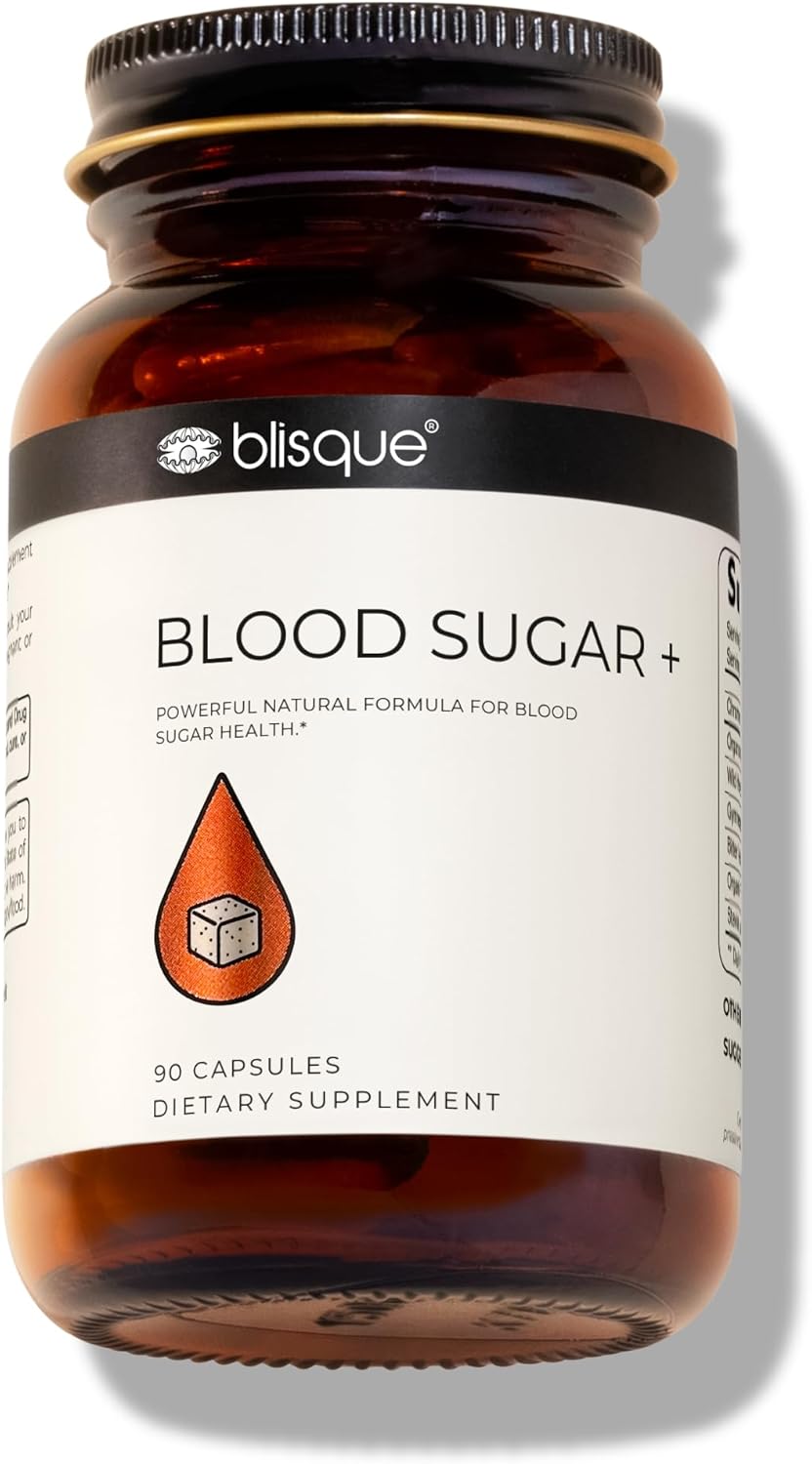 Blisque – Natural Blood Sugar Health Supplement Formula | Doctor-Approved | with Cinnamon, Chromium, and Fenugreek | 90 Capsules | Vegan and Non-GMO Blisque – Natural Blood Sugar Health Supplement Formula | Doctor-Approved | with Cinnamon, Chromium, and Fenugreek | 90 Capsules | Vegan and Non-GMO