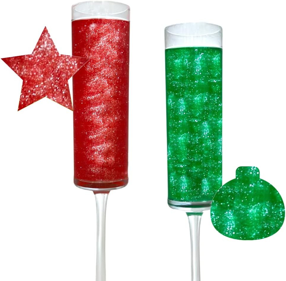 Sip and Shimmer Edible Glitter for Drinks – Drink Glitter for Cocktails, Wine, Champagne, Beverages – Food-Grade Cocktail Glitter Made in USA – Kosher, Nut-Free, Gluten-Free – Red and Green Christmas Sip and Shimmer Edible Glitter for Drinks – Drink Glitter for Cocktails, Wine, Champagne, Beverages – Food-Grade Cocktail Glitter Made in USA – Kosher, Nut-Free, Gluten-Free – Red and Green Christmas
