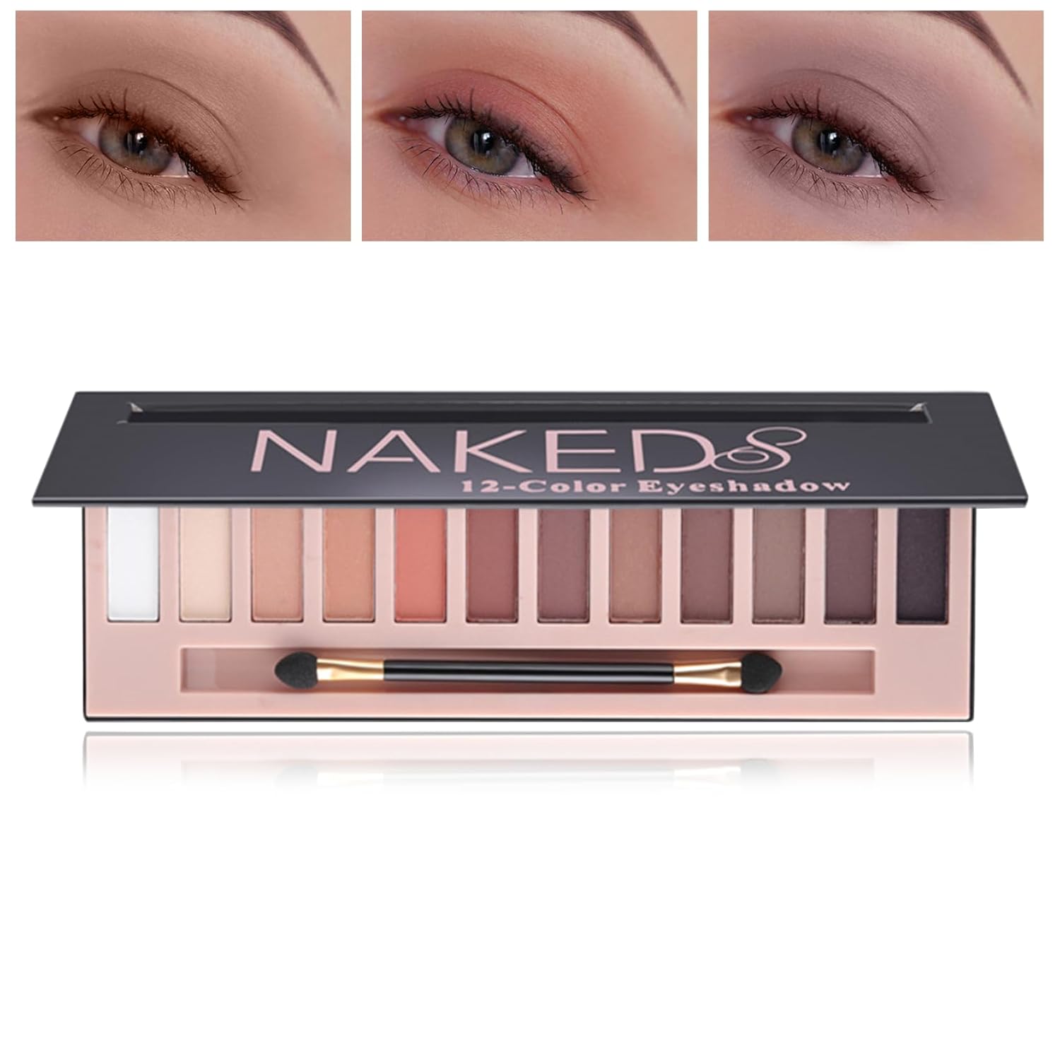 12 Colors Naked Eyeshadow Palette, Natural Nude Matte Pigment Eye Shadow Palette Makeup, With Brush, Long Lasting & Waterproof Smokey Professional Beauty Eye Makeup Kit(Matte) 12 Colors Naked Eyeshadow Palette, Natural Nude Matte Pigment Eye Shadow Palette Makeup, With Brush, Long Lasting & Waterproof Smokey Professional Beauty Eye Makeup Kit(Matte)