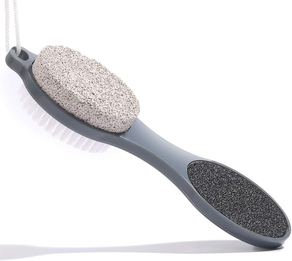 Foot File Callus Remover – Multi Purpose 4 in 1 Feet Pedicure Tools with Foot Scrubber, Pumice Stone, Foot Rasp and Sand Paper for Home Foot Care (Grey Pedicure Foot File) Foot File Callus Remover – Multi Purpose 4 in 1 Feet Pedicure Tools with Foot Scrubber, Pumice Stone, Foot Rasp and Sand Paper for Home Foot Care (Grey Pedicure Foot File)