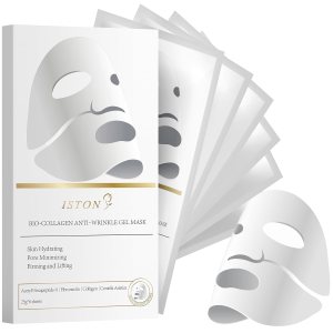 Bio-Collagen Real Deep Mask 6 EA – Face Sheet Mask for rough and dry skin- Hydrating overnight sheet mask with Patented Porous Structure Hydrogel Type