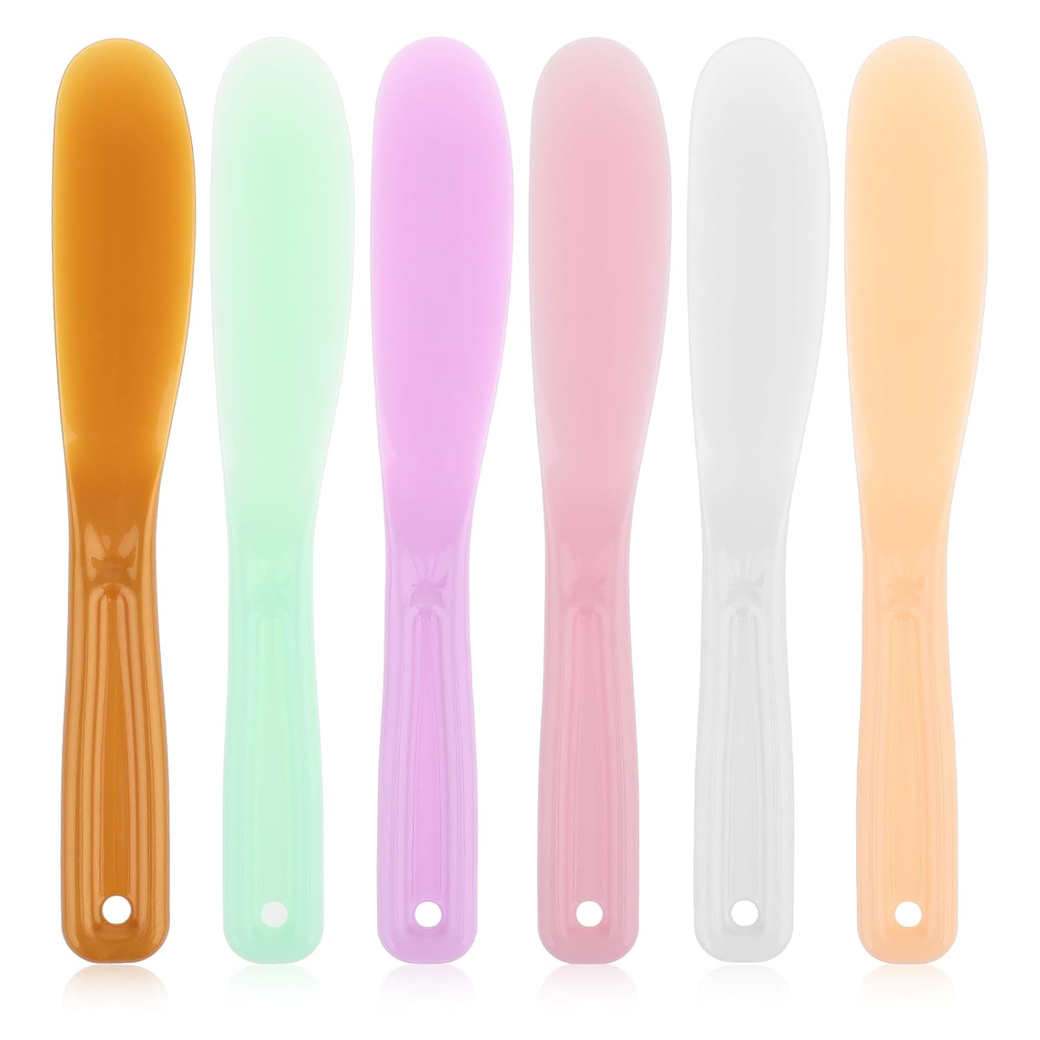 Qianyu 6Pcs Large Makeup Scoops Spatulas Plastic Cosmetic Spatula Face Mask Spoon Stick Applicator Beauty Spa Facial Skin Care Tools for DIY Cream Lotions Moisturizers Mixing and Sampling Qianyu 6Pcs Large Makeup Scoops Spatulas Plastic Cosmetic Spatula Face Mask Spoon Stick Applicator Beauty Spa Facial Skin Care Tools for DIY Cream Lotions Moisturizers Mixing and Sampling