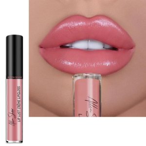 12 Color Allen Shaw cream texture Lip Lust Creme Lip Gloss- Long-Lasting Lip Gloss, Moisturizing Lipstick, Natural Lip Balm (#4)