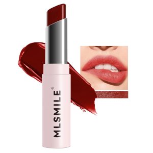 Silk Lipstick for Women, Hydrating & Lightweight Lipstick Rich Buildable Color, Moisturizing Tinted Lip Balm Long Lasting Lip Stain Tint Non-Stick Cup Lip Makeup, Cream Finish, 05