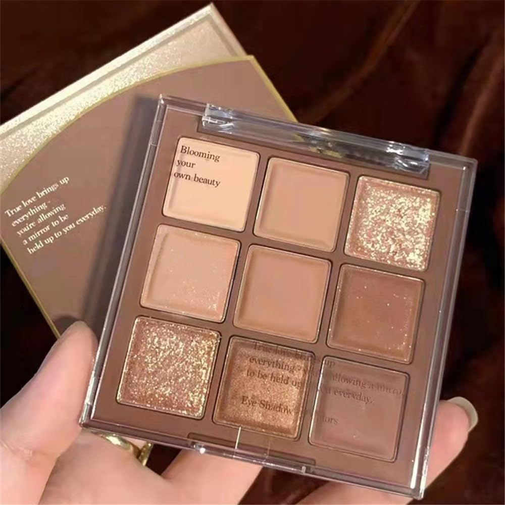 Go Ho 9 Colors Nude Eyeshadow Palette,Matte&Shimmer&Glitter Eyeshadow Makeup,Long Lasting Blendable Neutral Eye Look,Highly Pigmented Eye Shadow Powder,06 Go Ho 9 Colors Nude Eyeshadow Palette,Matte&Shimmer&Glitter Eyeshadow Makeup,Long Lasting Blendable Neutral Eye Look,Highly Pigmented Eye Shadow Powder,06