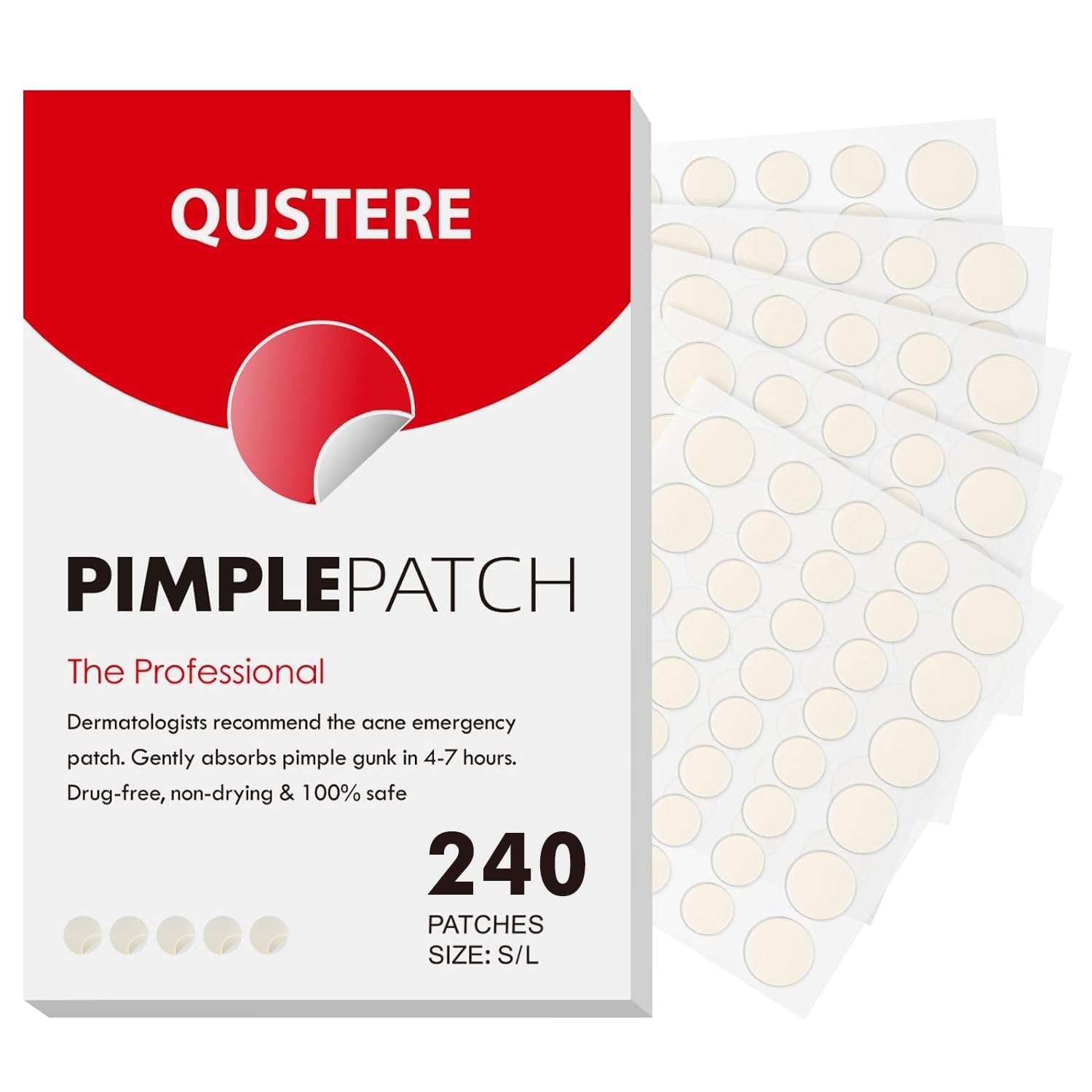 Pimple Patches for Face, Spot Stickers with Tea Tree, Hydrocolloid Acne Patches, Cute Round Shape Zit Covers, Salicylic Acid & Cica Oil| 2 Sizes (9mm, 12mm) |240 Count Pimple Patches for Face, Spot Stickers with Tea Tree, Hydrocolloid Acne Patches, Cute Round Shape Zit Covers, Salicylic Acid & Cica Oil| 2 Sizes (9mm, 12mm) |240 Count