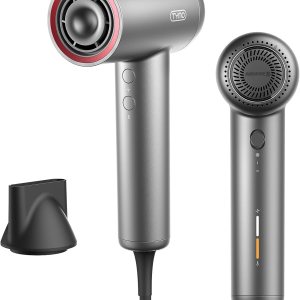 TYMO Travel Hair Dryer, Professional Ionic Blow Dryer for Women, Drying Faster with Less Frizz, Lightweight Compact Hairdryer with Thermal-Control for Travel/Home