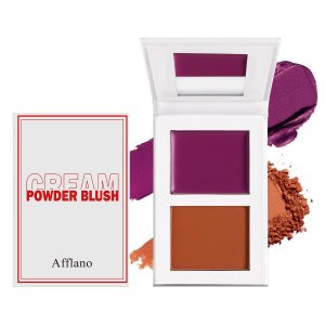 Purple Blush – Cream and Powder in One Blushes Natural Blushers Face Cheeks Makeup, High Pigmented Long Lasting Blush For Dark Medium Tan Brown Skin Women #4