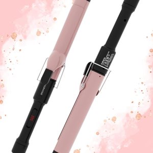 Unlock Your Hair’s Potential with MegaWise Pro Curling Iron: 1 1/4 inch Ceramic Barrel, 60s Fast Heating, Anti-Scald Grip, and Complete Styling Kit for Effortless Glamour!