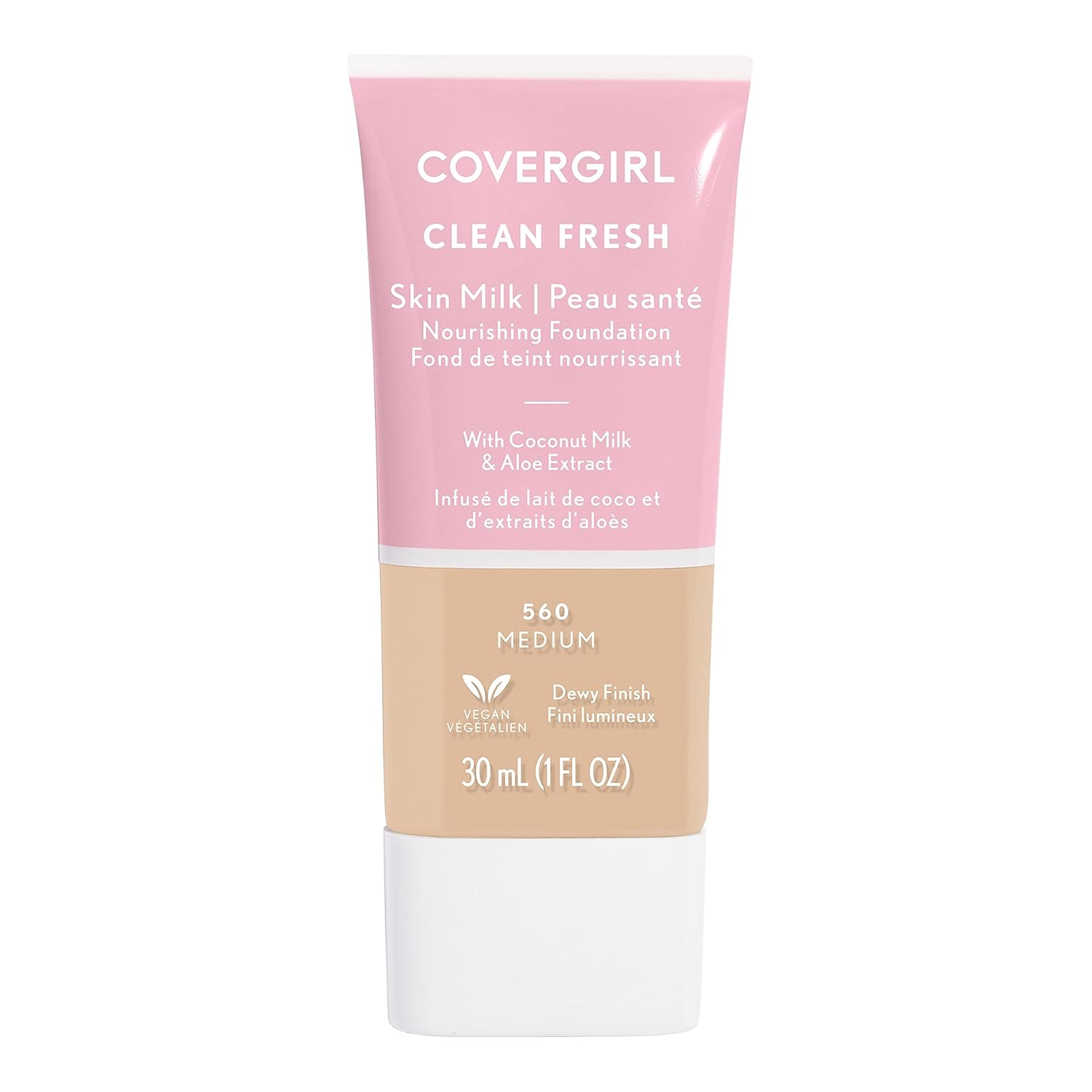 COVERGIRL, Clean Fresh Skin Milk Foundation, Medium, 1 Fl Oz (Pack of 1) (packaging may vary) COVERGIRL, Clean Fresh Skin Milk Foundation, Medium, 1 Fl Oz (Pack of 1) (packaging may vary)