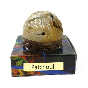 RSGM Patchouli Solid Perfume in Large Hand Carved Stone Jar, 8gm