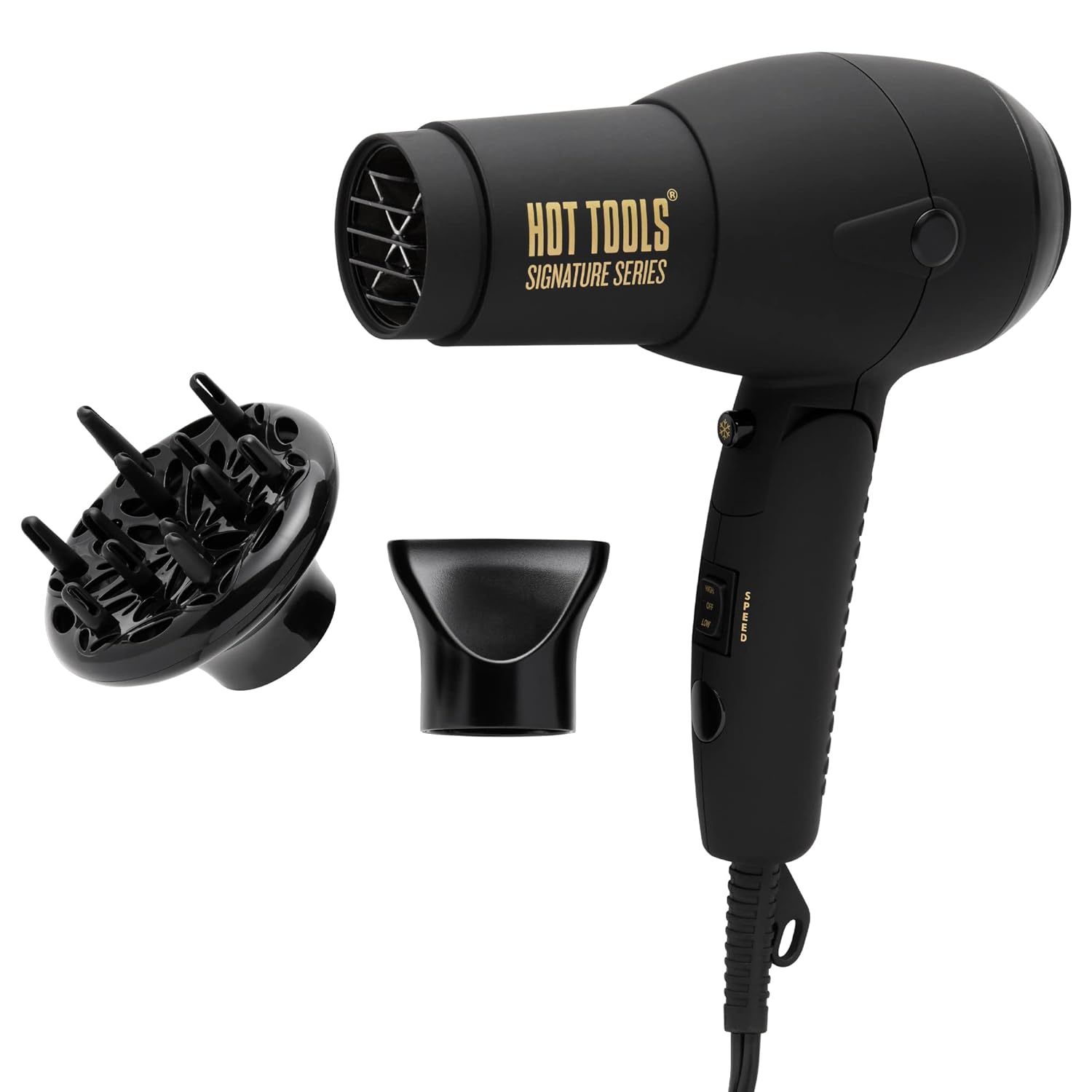 Hot Tools Pro Signature 1875W Folding Handle Hair Dryer | Compact, Perfect for Travel Hot Tools Pro Signature 1875W Folding Handle Hair Dryer | Compact, Perfect for Travel