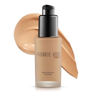 Frankie Rose Cosmetics Matte Perfection Foundation Makeup – Long-Lasting, Hydrating Foundation for Semi-Matte Finish – Foundation Full Coverage for All Skin Types – (Neutral) 1.0 US fl oz / 30 ml