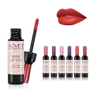 6 Colors Wine Liquid Lipstick, Lady Long Lasting Make Up Gloss Matte Lip Tint Wine Bottle Cover, Matte Lip Gloss (6pcs lipgloss)