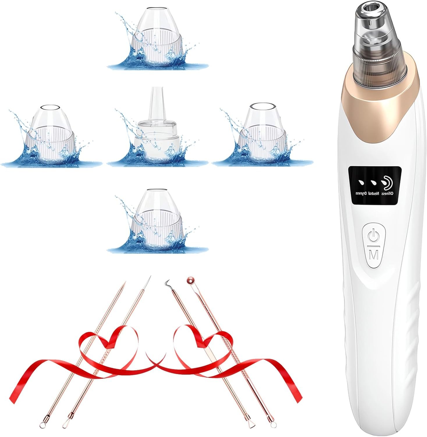 Blackhead Remover Pore Vacuum Kit – 2023 Upgraded Blackhead Extractor Tool with 3 Adjustable Suction Levels, 5 Probes, USB Rechargeable, Suitable for Women and Men Blackhead Remover Pore Vacuum Kit – 2023 Upgraded Blackhead Extractor Tool with 3 Adjustable Suction Levels, 5 Probes, USB Rechargeable, Suitable for Women and Men