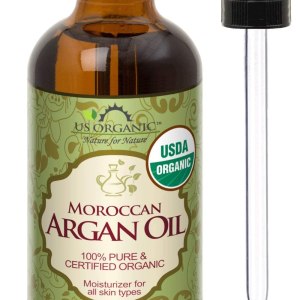 US Organic Moroccan Argan Oil, USDA Certified Organic,100% Pure & Natural, Cold Pressed Virgin, Unrefined, 2 Oz in Amber Glass Bottle, for Hair treatment, Skin, Nail, Cuticle, Sourced from Morocco.