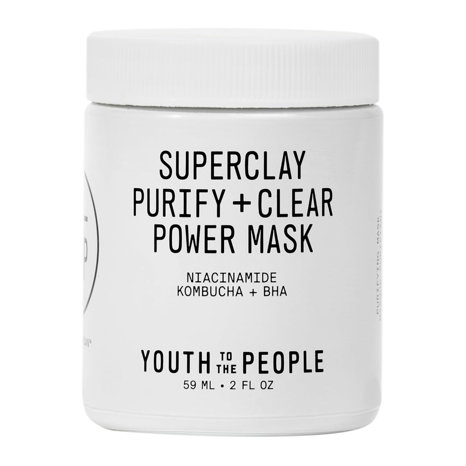 Youth To The People Superclay Purify + Clear Power Mask – BHA, Salicylic Acid + Niacinamide Clay Facial Mask to Help Clear Pores and Absorb Excess Oil – Vegan Skincare Youth To The People Superclay Purify + Clear Power Mask – BHA, Salicylic Acid + Niacinamide Clay Facial Mask to Help Clear Pores and Absorb Excess Oil – Vegan Skincare