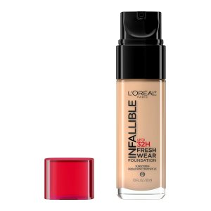 L’Oreal Paris Makeup Infallible Up to 32 Hour Fresh Wear Lightweight Foundation, 450 Rose Beige, 1 Fl Oz, Packaging May Vary