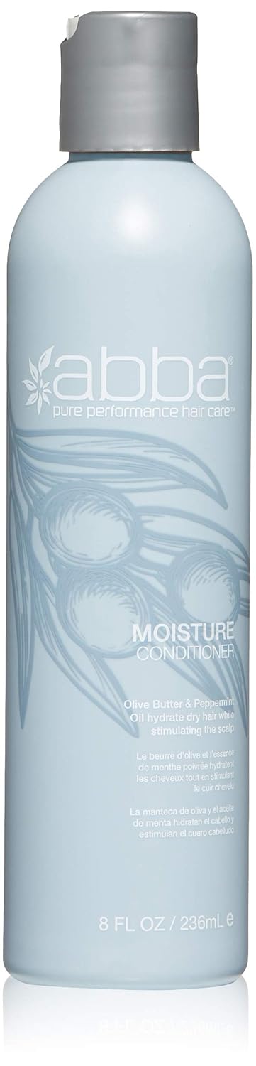 ABBA Moisture Conditioner, Olive Butter & Peppermint Oil Moisturize, Hydrate & Strengthen Dry Hair, Multiple Sizes ABBA Moisture Conditioner, Olive Butter & Peppermint Oil Moisturize, Hydrate & Strengthen Dry Hair, Multiple Sizes