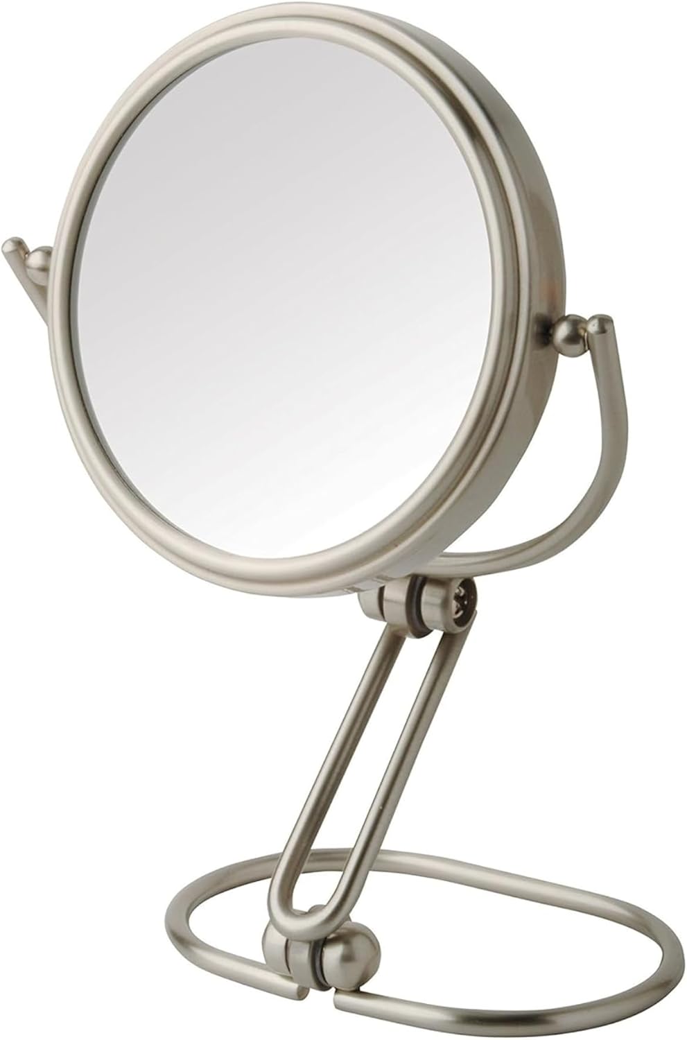 JERDON Two-Sided Folding Travel Makeup Mirror – Portable 3-Inch Diameter Makeup Mirror with 15X Magnification & Swivel Design – Model MC315C JERDON Two-Sided Folding Travel Makeup Mirror – Portable 3-Inch Diameter Makeup Mirror with 15X Magnification & Swivel Design – Model MC315C