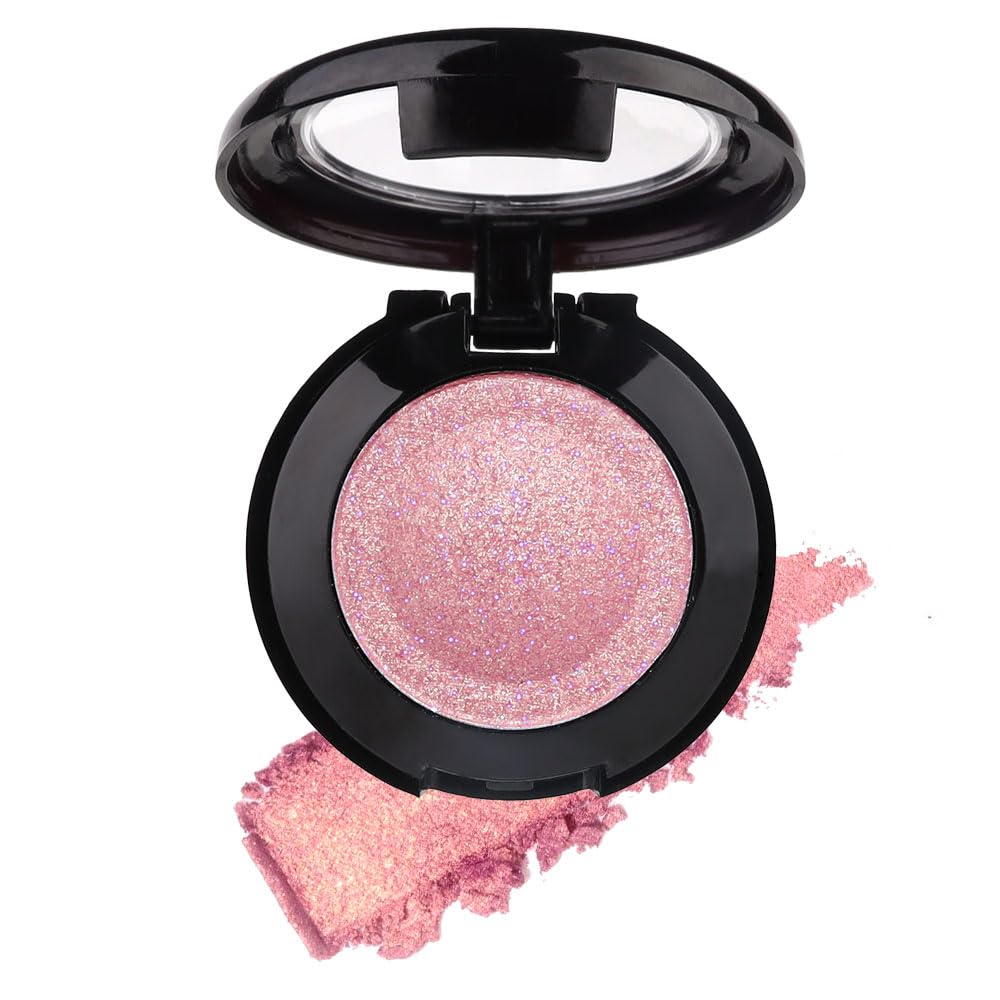 Single Pink Matte Shimmer Eyeshadow,Bright High Pigment Intense Monochrome Eye Shadow,Comes With Eyeshadow Brush and Mirror,24 Hour Eye Makeup Longwear Waterproof,Blendable Single Pink Matte Shimmer Eyeshadow,Bright High Pigment Intense Monochrome Eye Shadow,Comes With Eyeshadow Brush and Mirror,24 Hour Eye Makeup Longwear Waterproof,Blendable