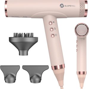 slopehill Hair Dryer, Blow Dryer, Professional Hair Dryer with Diffuser, Ionic Hair Dryers for women, High Speed Hair Dryer for Salon Use