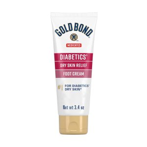 Gold Bond Ultimate Diabetics’ Dry Skin Relief Foot Cream 3.4 oz., Soothes Skin Discomfort