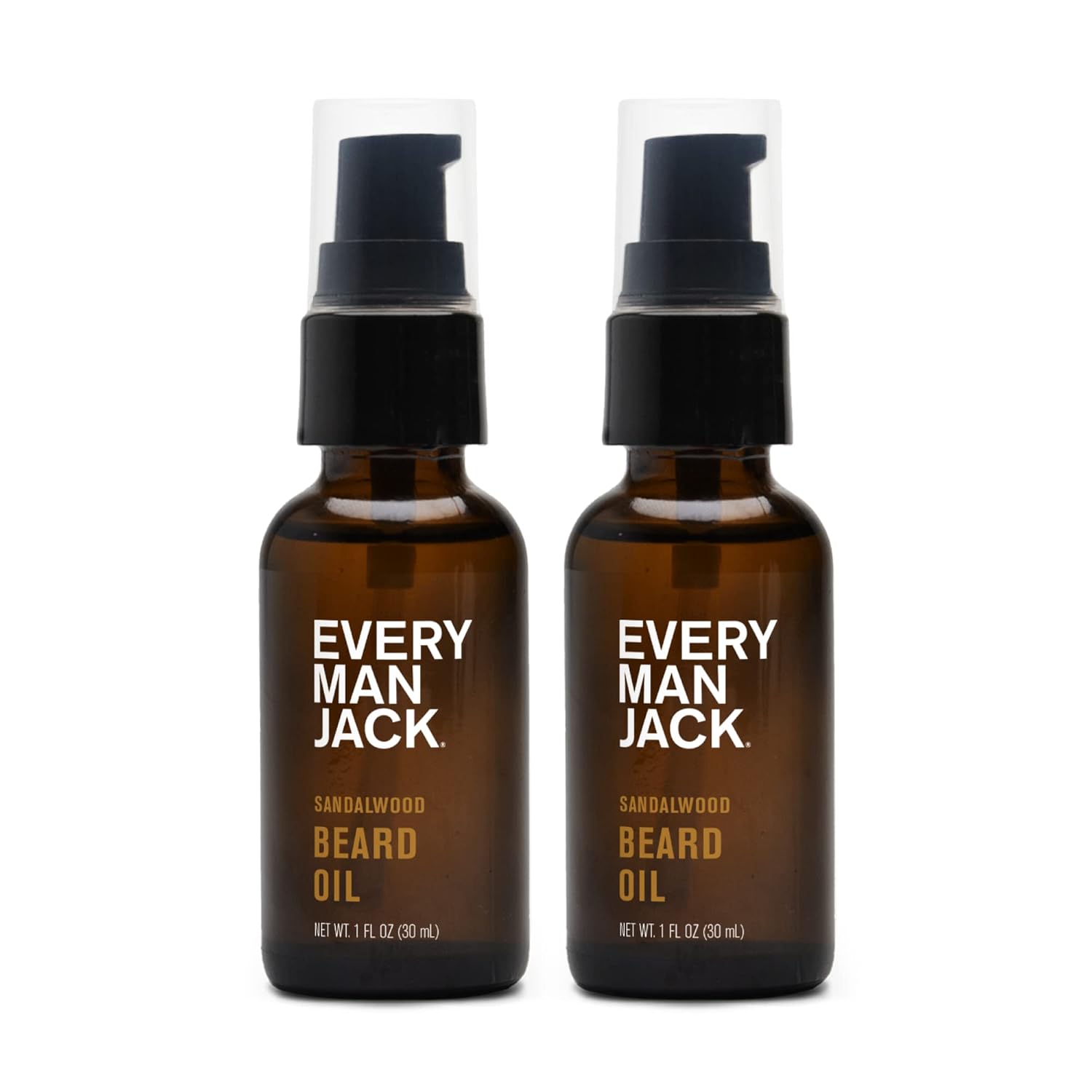 Every Man Jack Sandalwood Beard Oil for Men – Naturally Moisturize & Soften Your Beard w/Shea Butter & Argan Oil – Relieve Itch and Flakes – 1 fl oz (2 Pack) Every Man Jack Sandalwood Beard Oil for Men – Naturally Moisturize & Soften Your Beard w/Shea Butter & Argan Oil – Relieve Itch and Flakes – 1 fl oz (2 Pack)