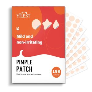 Pimple Patches for Face, 3 Sizes 198 Count Acne Patches, 3 Shapes of Cute Pimple Covers, Spot stickers for face and skin, Hydrocolloid acne pimple patches stars