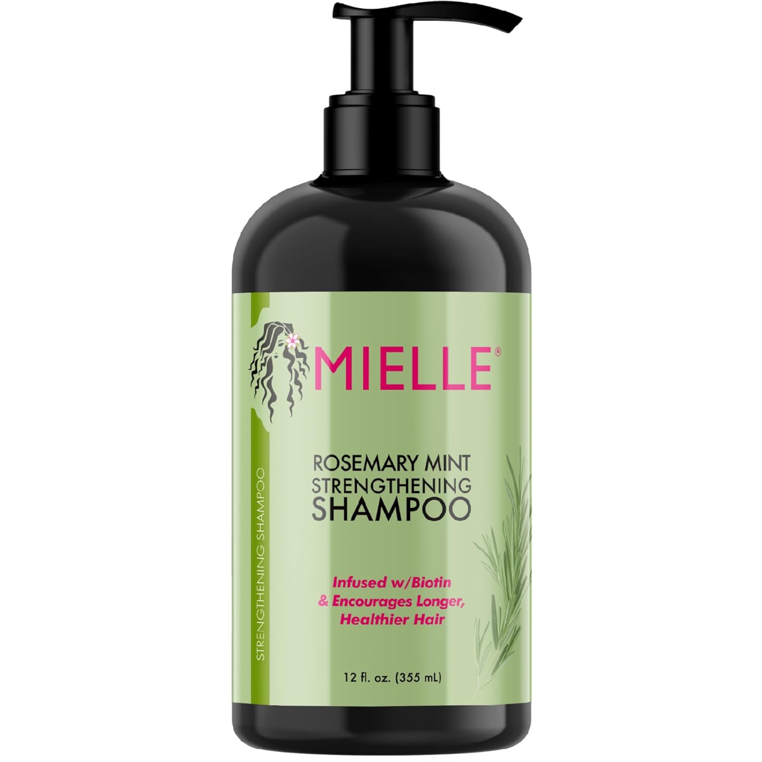 Mielle Organics Rosemary Mint Strengthening Shampoo Infused with Biotin, Cleanses and Helps Strengthen Weak and Brittle Hair, 12 Ounces Mielle Organics Rosemary Mint Strengthening Shampoo Infused with Biotin, Cleanses and Helps Strengthen Weak and Brittle Hair, 12 Ounces