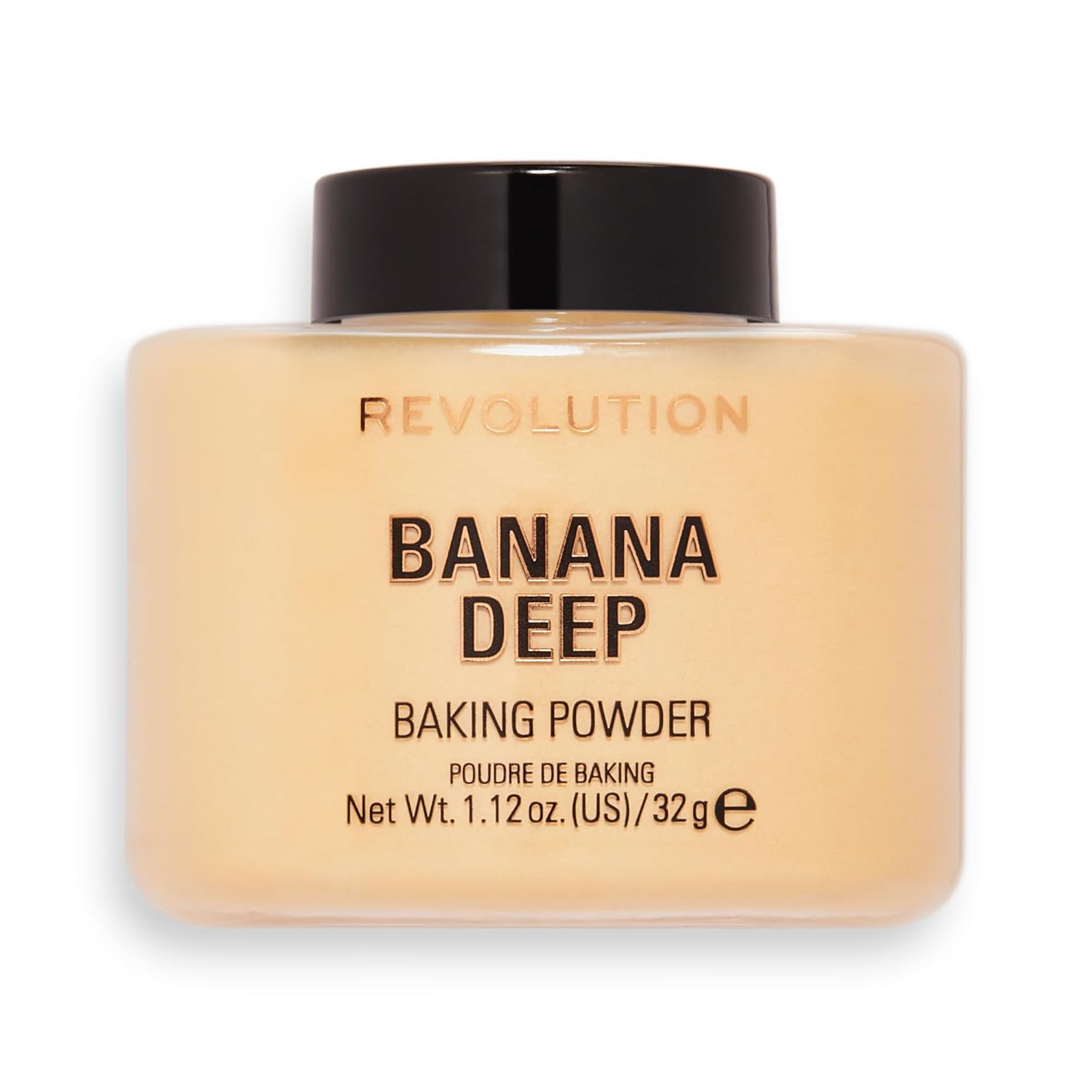 Revolution Beauty, Loose Baking Powder, Makeup Setting Powder, Long Lasting Coverage, Mattifies & Reduces Shine, Banana Deep, 1.13 Oz Revolution Beauty, Loose Baking Powder, Makeup Setting Powder, Long Lasting Coverage, Mattifies & Reduces Shine, Banana Deep, 1.13 Oz