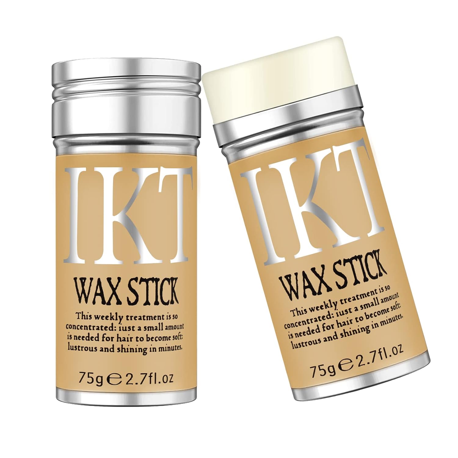 VOLLUCK Hair Wax Stick for Wigs, 2 PCS Edge Control Slick Stick Hair Pomade 2.7Oz Stick Non-greasy Styling Wax, Long Lasting, Strong Hold Temporary Hair Styling Product for Edge Frizz VOLLUCK Hair Wax Stick for Wigs, 2 PCS Edge Control Slick Stick Hair Pomade 2.7Oz Stick Non-greasy Styling Wax, Long Lasting, Strong Hold Temporary Hair Styling Product for Edge Frizz