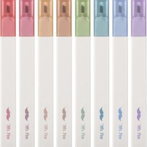 Mr. Pen- Aesthetic Highlighters, 8 pcs, Vintage Color, Chisel Tip, Highlighters Assorted Colors, Bible Highlighters and Pens No Bleed, Cute Highlighters, No Bleed Highlighters for Bible Pages No Bleed