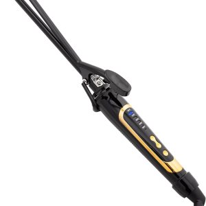 Asani Curling Iron Hair Wand Creates Tight Curls, Clearly Defined Spiral Curls & Ringlets – Extra-Slim Hair Styling Curler for Short & Long Hairs – Ceramic Coating Barrel, Heats Up to 450°F (3/8 inch)