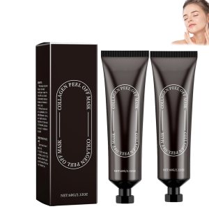 SS Collagen Reverse Volume Peel off Face Mask Pack, Bio-Collagen Real Deep Mask, Hydrolyzed Collagen Peel off Mask, Korean Skin Care Facial Mask Beauty Skincare (2 Pcs)