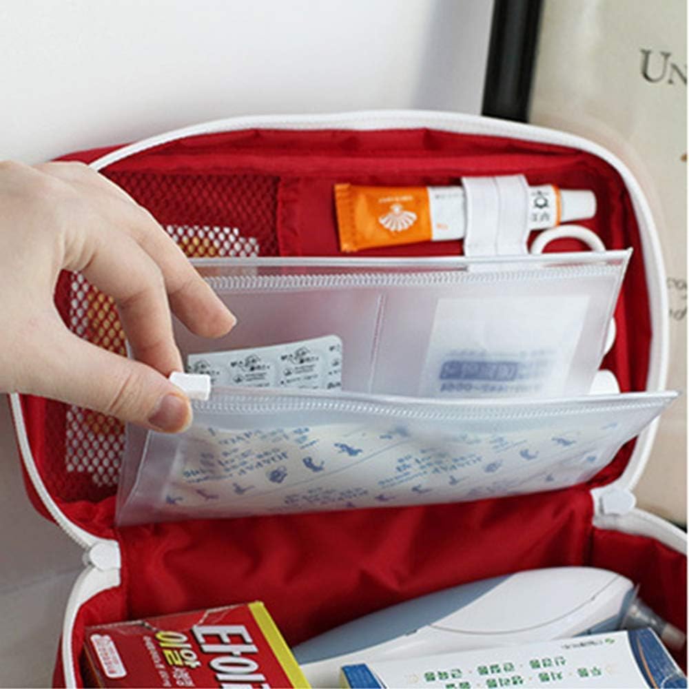 First Aid Bag – First Aid Kit Bag Empty for Home Outdoor Travel Camping Hiking, Mini Empty Medical Storage Bag Portable Pouch (Red) First Aid Bag – First Aid Kit Bag Empty for Home Outdoor Travel Camping Hiking, Mini Empty Medical Storage Bag Portable Pouch (Red)