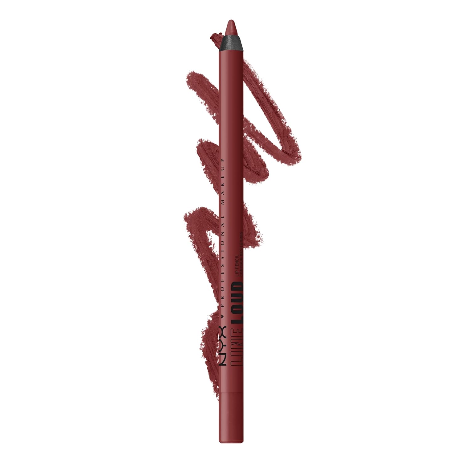 NYX PROFESSIONAL MAKEUP Line Loud Lip Liner, Longwear and Pigmented Lip Pencil with Jojoba Oil & Vitamin E – No Wine-ing NYX PROFESSIONAL MAKEUP Line Loud Lip Liner, Longwear and Pigmented Lip Pencil with Jojoba Oil & Vitamin E – No Wine-ing