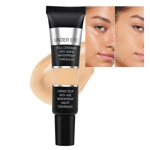 Under Eye Concealer, Concealer Full Coverage For Dark Circles, Spots, Redness, Scars, Hydraing Liquid Cream Makeup Concealer, Long-Lasting Waterproof Color Correcting Concealer Makeup(#20.0 MEDIUM N)