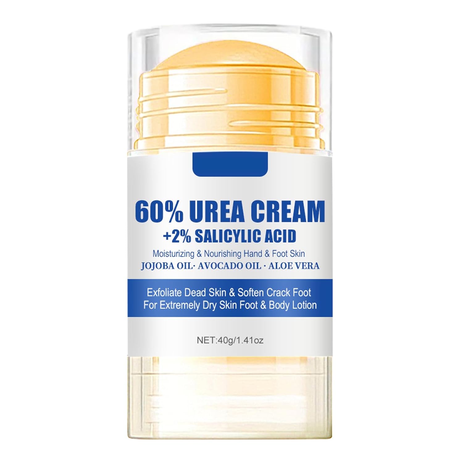 60% Urea plus 2% Salicylic Acid Foot Cream Moisturizer for Dry Cracked Feet Knees Elbows Hands Hydrates &Nourish Foot Care for Softens Skin Exfoliates Dead Skin Smoothing Skin Women and Men 1.41oz 60% Urea plus 2% Salicylic Acid Foot Cream Moisturizer for Dry Cracked Feet Knees Elbows Hands Hydrates &Nourish Foot Care for Softens Skin Exfoliates Dead Skin Smoothing Skin Women and Men 1.41oz