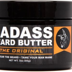 Badass Beard Care Beard Butter For Men – THE ORIGINAL, 3 oz – Made of Natural Ingrediens for Healthy, Soften and Itchness Free Beard and Mustache