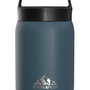 Hydrapeak 18 oz Insulated Food Thermos Hot and Cold, Soup Thermos, Food Thermos, Thermos for Hot Food, Vacuum Insulated Food Jar, Stainless Steel, for Office, Outdoor (French Blue)