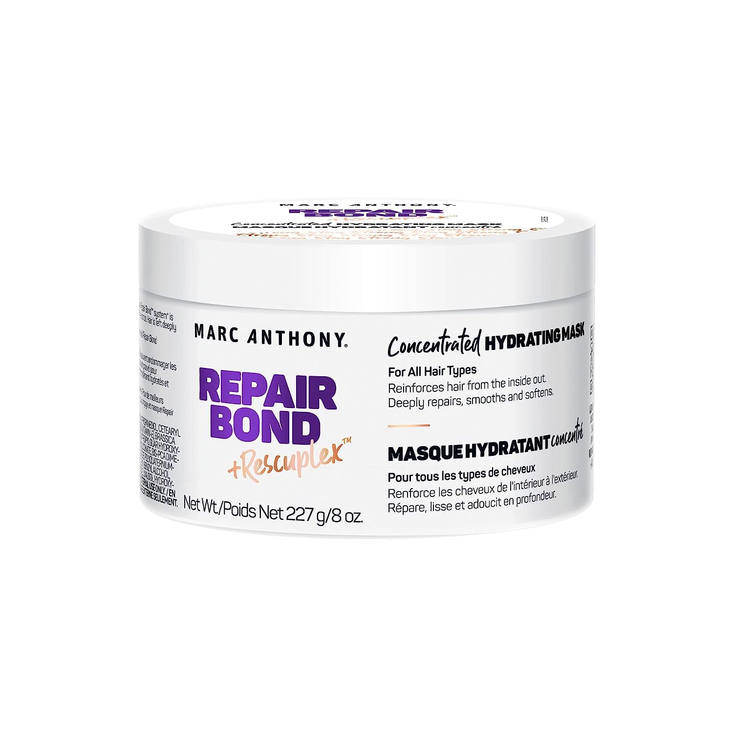 Marc Anthony Repairing Mask – Repairs, Strengthens & Maintains Hair Bonds – Eliminates Frizz & Breakage – Professional Treatment for Dry & Damaged Hair, 8 Oz Marc Anthony Repairing Mask – Repairs, Strengthens & Maintains Hair Bonds – Eliminates Frizz & Breakage – Professional Treatment for Dry & Damaged Hair, 8 Oz
