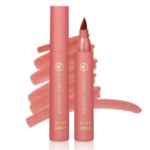 YOUNG VISION Lip Tint Marker, Lightweight Lip Stain, Liquid lipstick with Nude Matte Shades, Lip Liner and Stick 2-in-1, Long Wearing and Waterproof