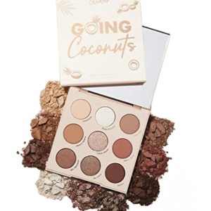 Colourpop ”Going Coconuts” Shadow Palette – 9 Pan Eyeshadow Palette Full Size, No Box, 0.03 Ounce