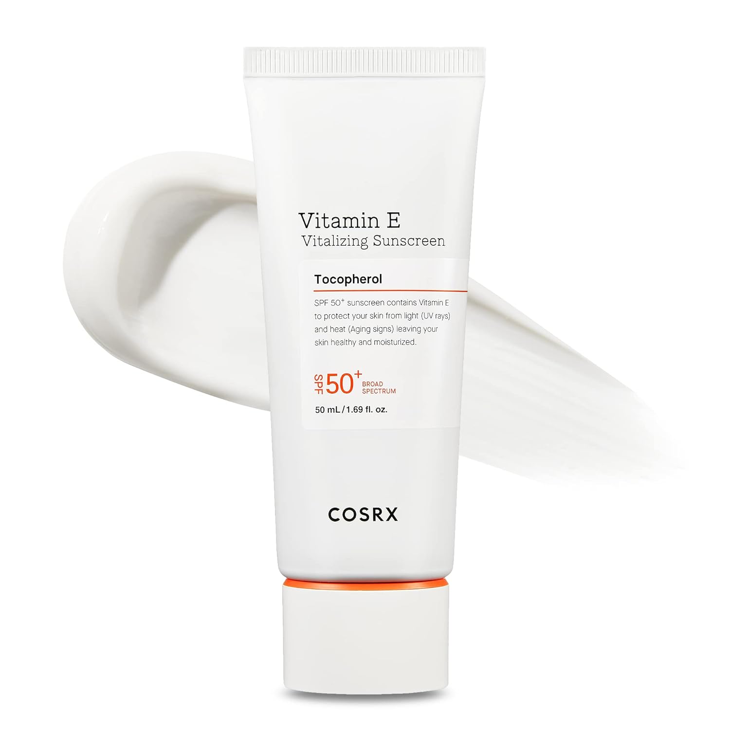 COSRX Daily SPF 50 Vitamin E Sunscreen – UVA/UVB Protection, Lightweight, No White Cast, Semi Matte Finish, Sebum Balancing, Reef Friendly COSRX Daily SPF 50 Vitamin E Sunscreen – UVA/UVB Protection, Lightweight, No White Cast, Semi Matte Finish, Sebum Balancing, Reef Friendly